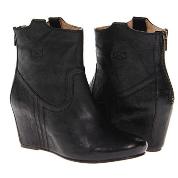 Frye "Carson" Wedge Bootie Sz 8.5 - Picture 1 of 10